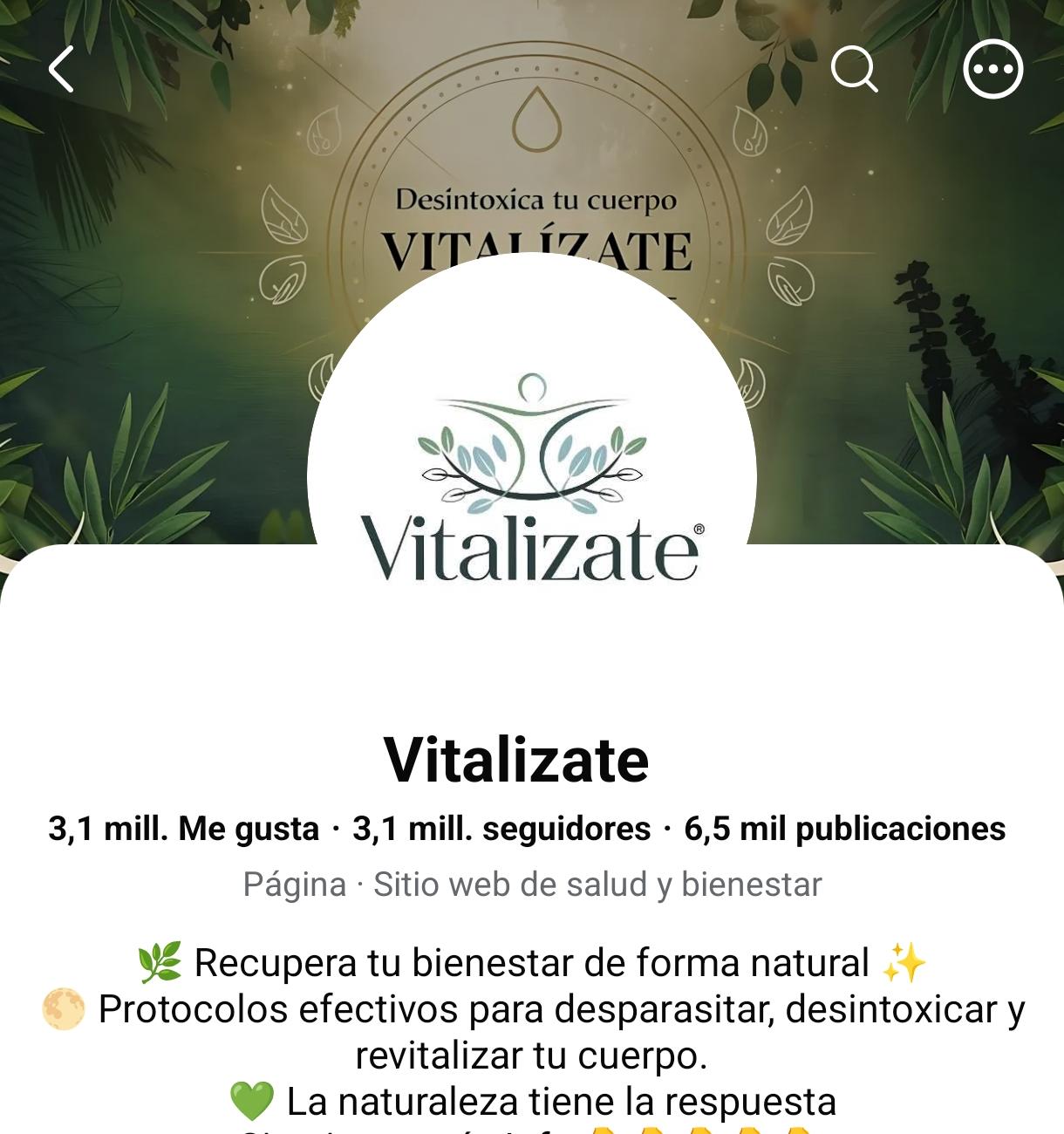 Vitalízate en Facebook